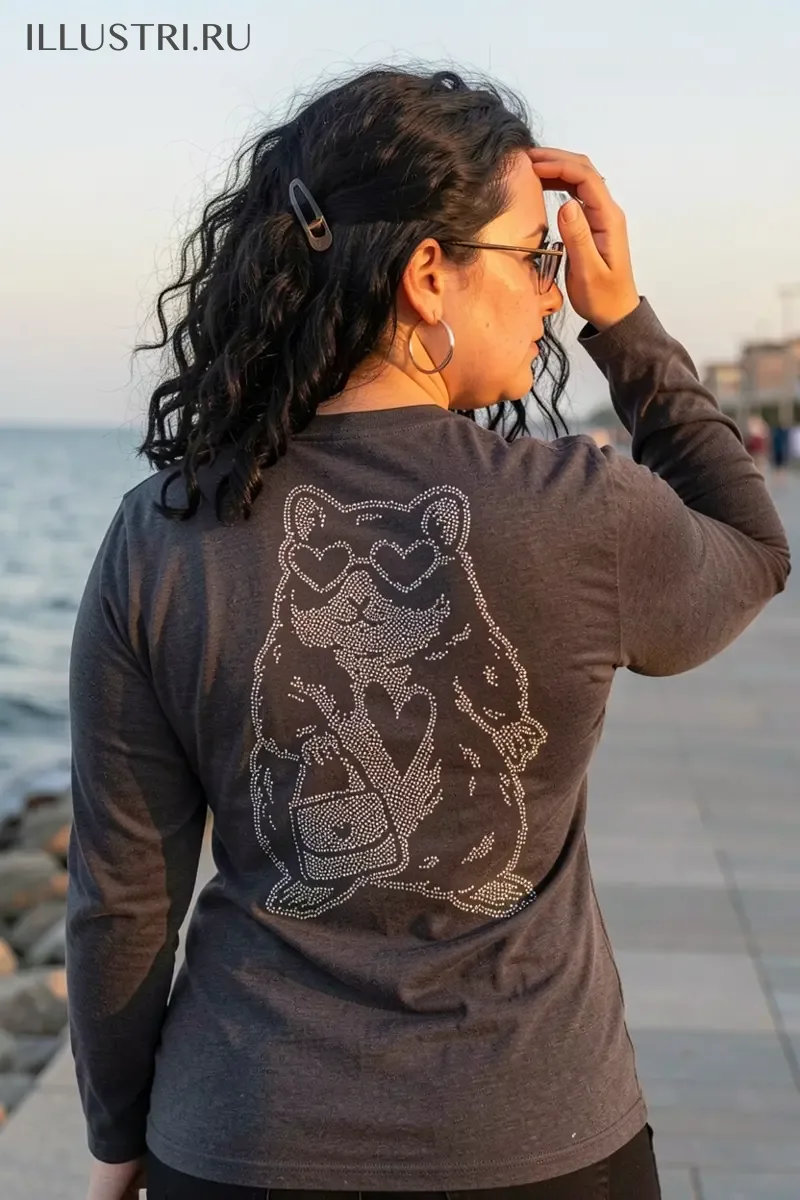 Визуализация Хомячок в очках-сердечках