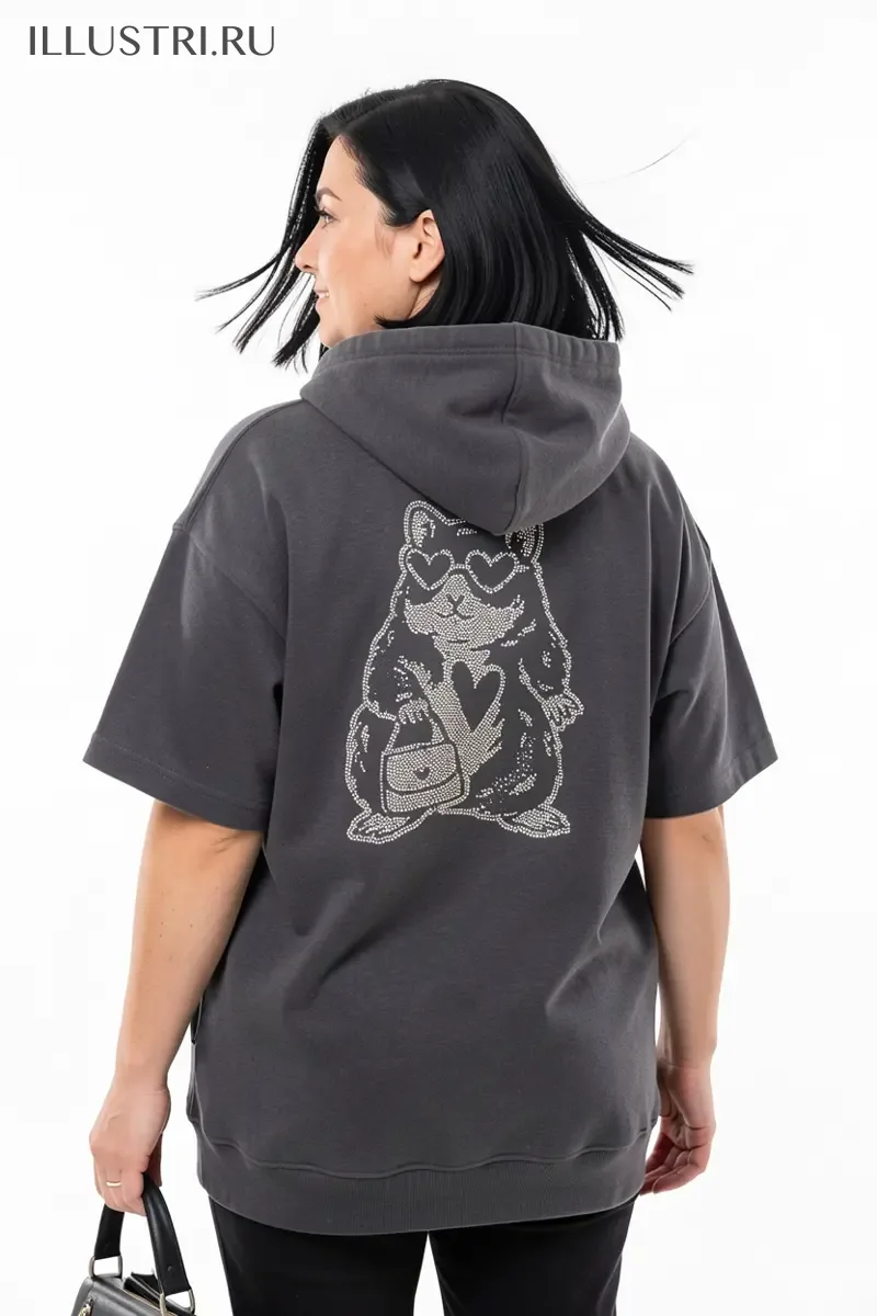 Визуализация Хомячок в очках-сердечках