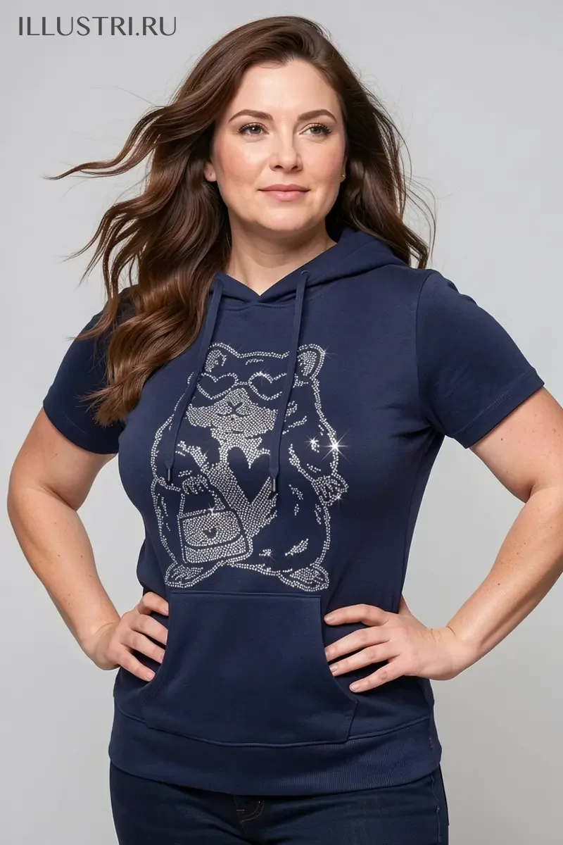 Визуализация Хомячок в очках-сердечках