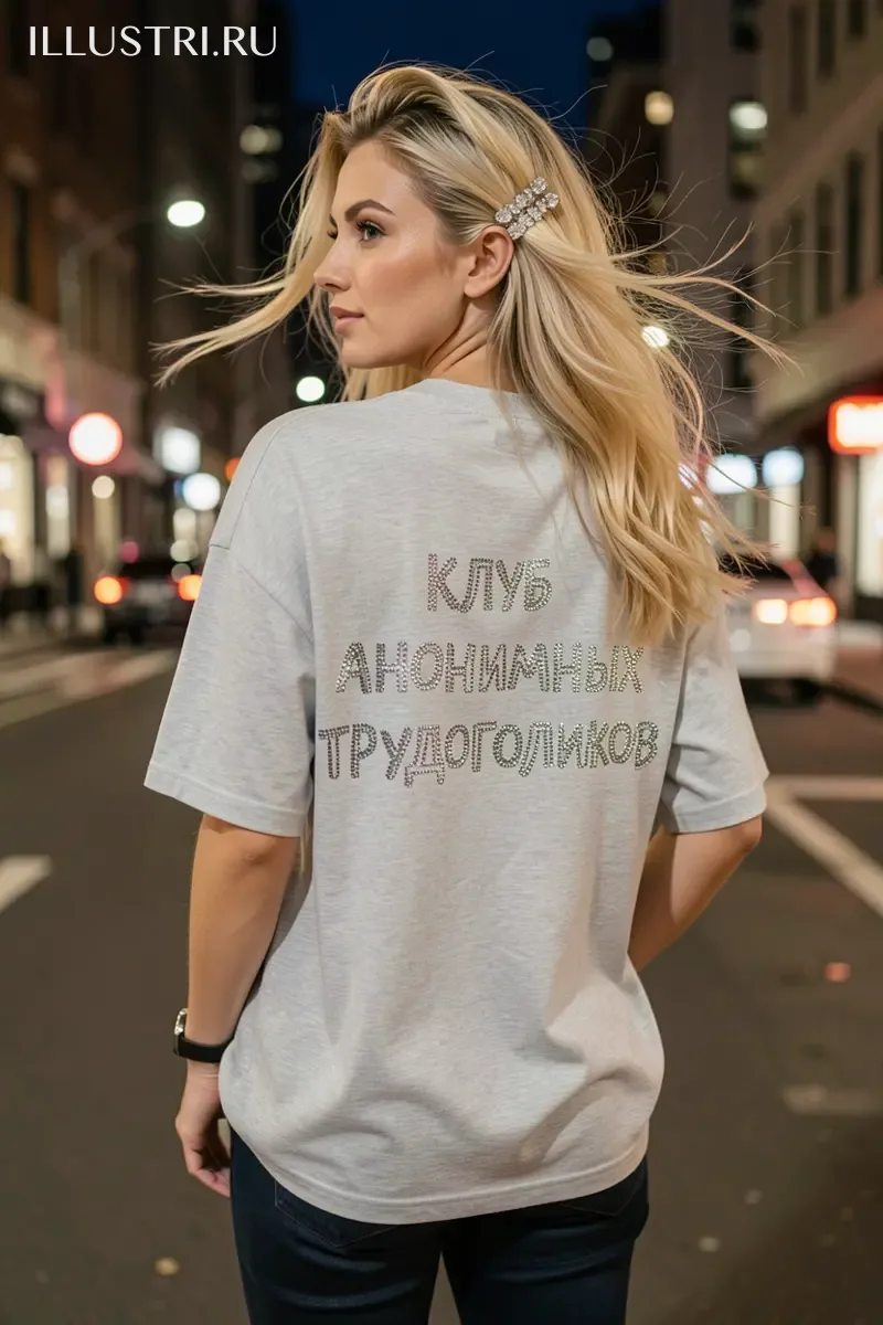 Визуализация Надпись - "Клуб анонимных трудоголиков"