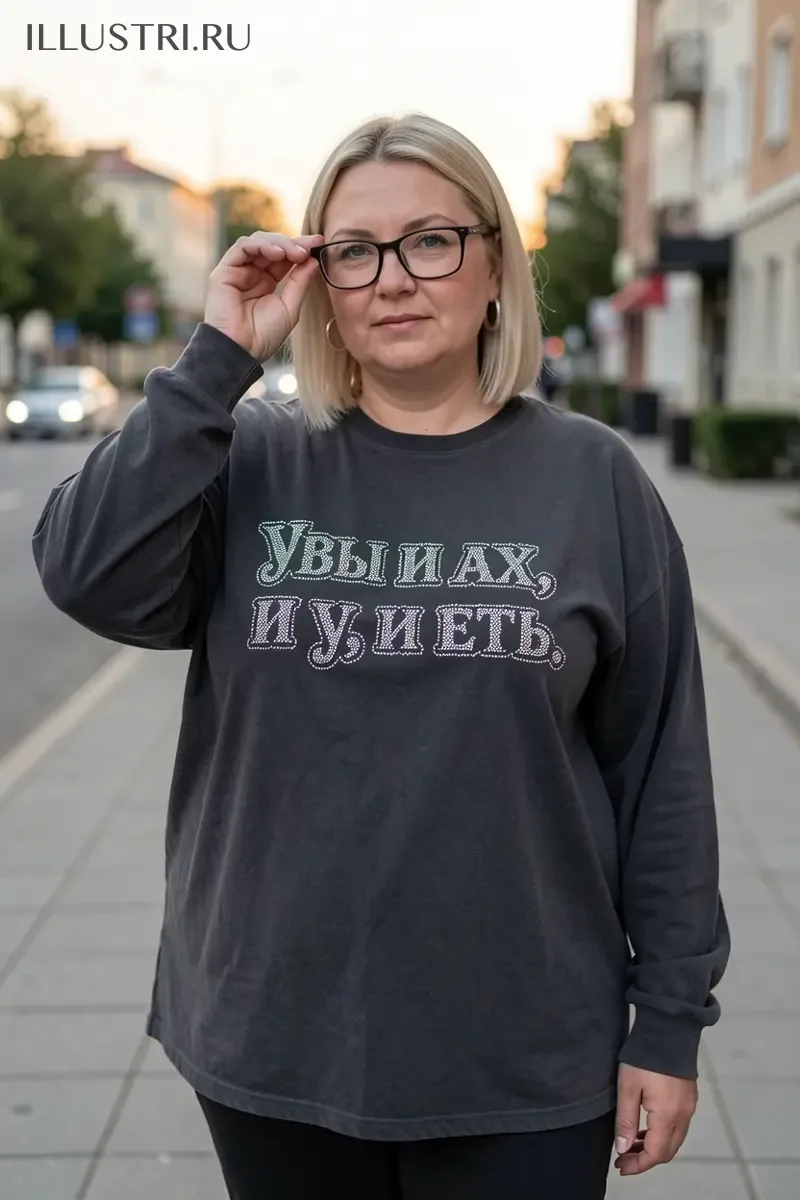 Визуализация Надпись - "Увы и ах, и у, и еть"