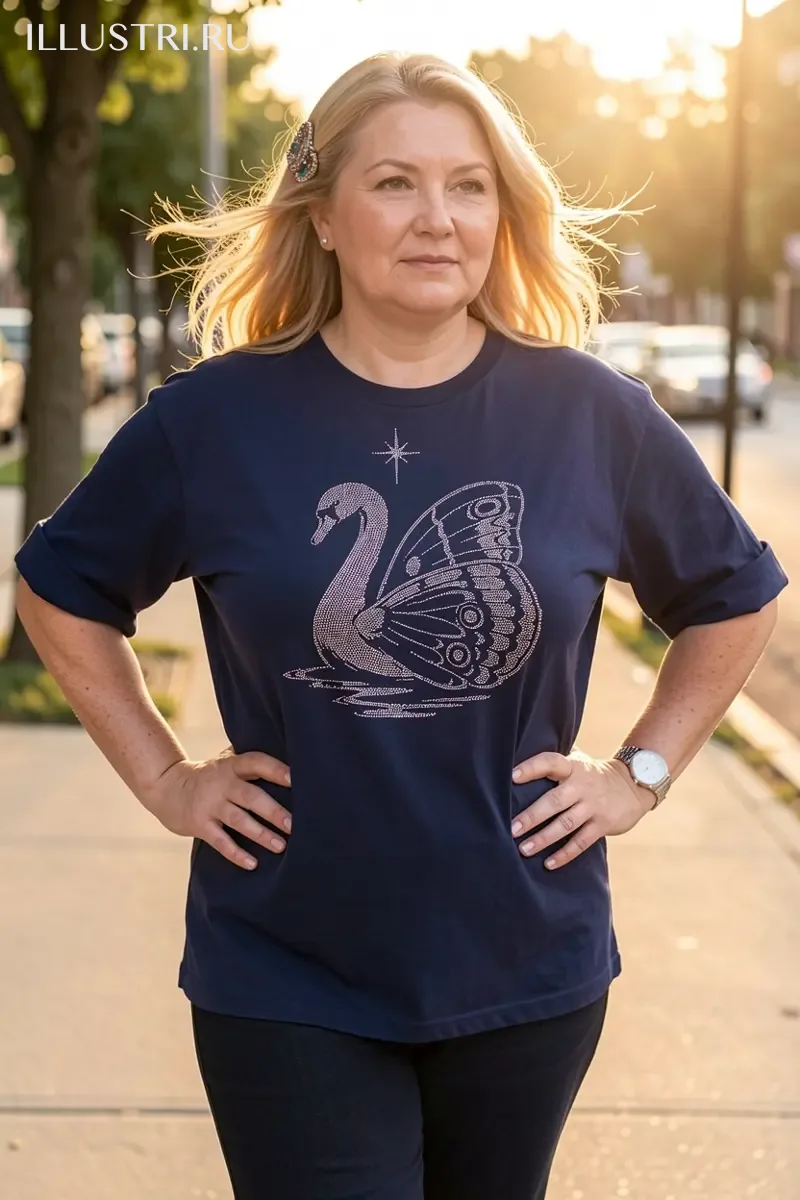 Визуализация Лебедь-бабочка