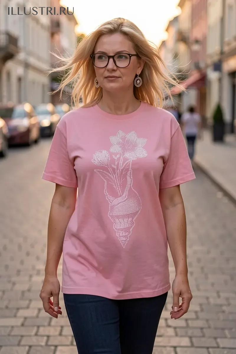 Визуализация Цветы в ракушке