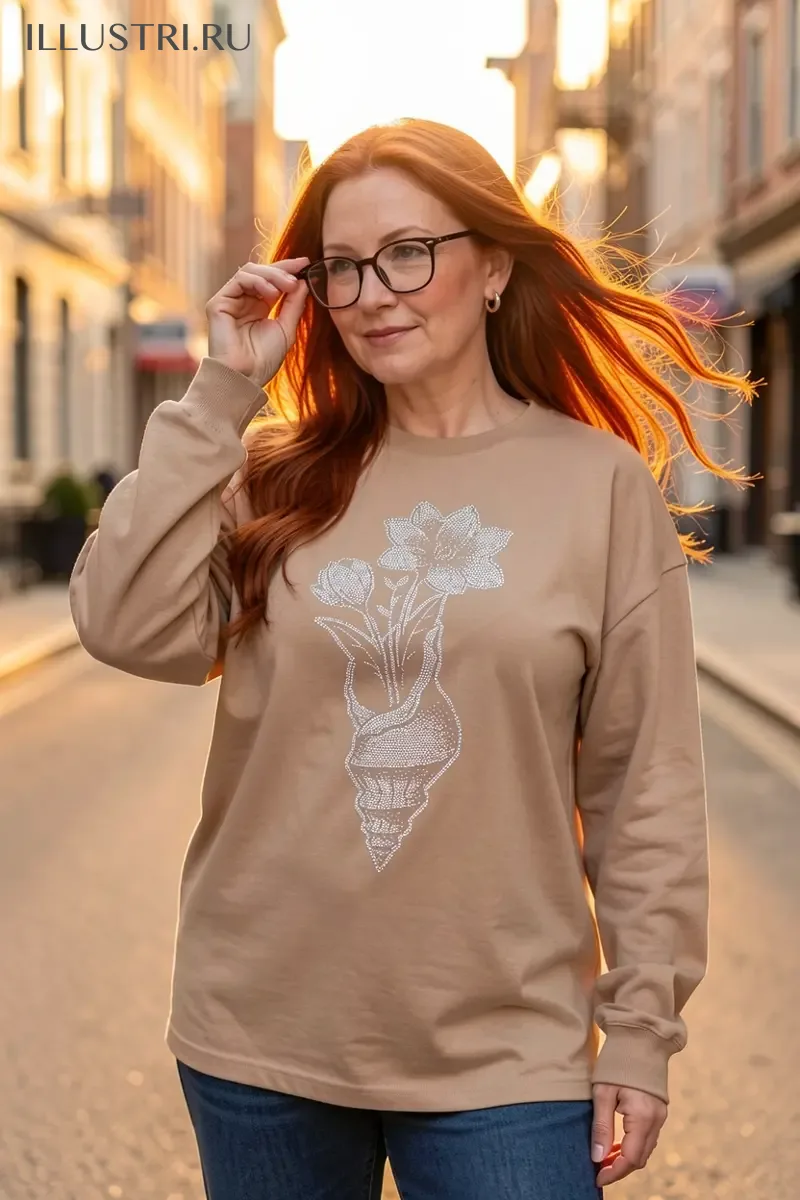 Визуализация Цветы в ракушке