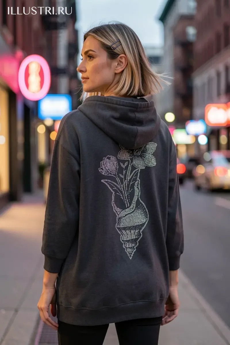 Визуализация Цветы в ракушке