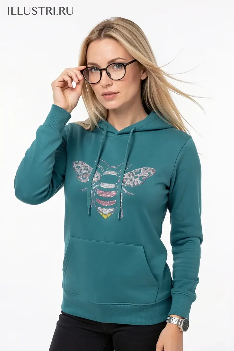 Визуализация Пчёлка с леопардовым розовым принтом