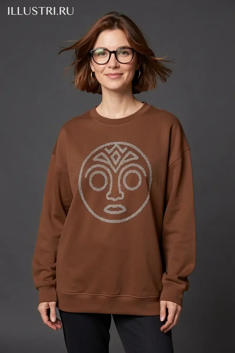 Визуализация Африканская маска Чимало