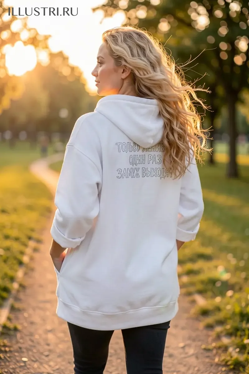 Визуализация Надпись - "Только ленивые один раз замуж выходят"