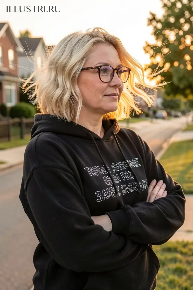 Визуализация Надпись - "Только ленивые один раз замуж выходят"