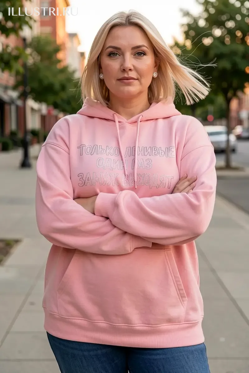 Визуализация Надпись - "Только ленивые один раз замуж выходят"