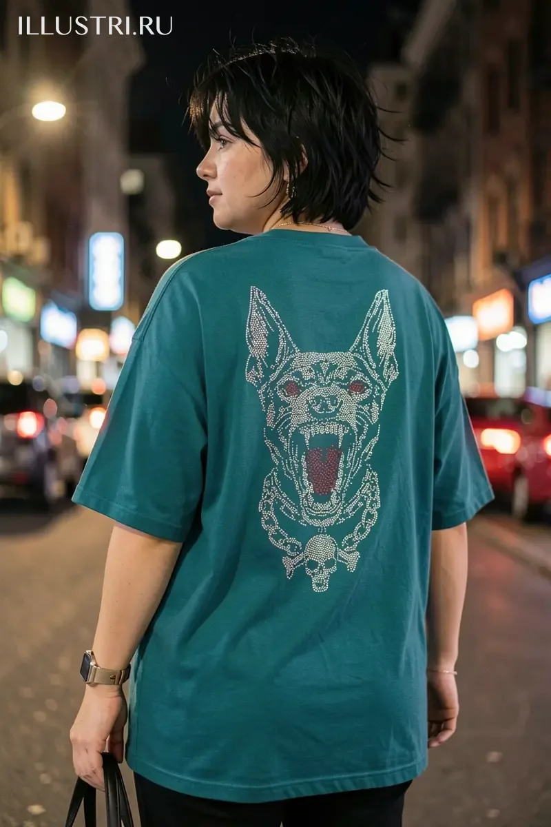 Визуализация Пёс, с налитыми кровью глазами