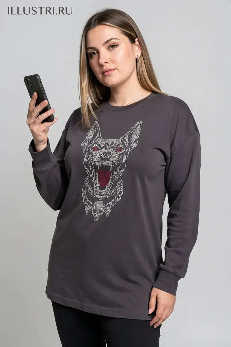 Визуализация Пёс, с налитыми кровью глазами