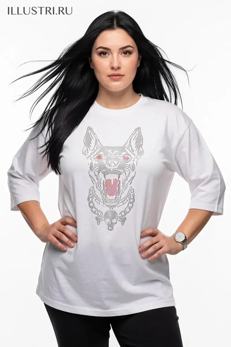 Визуализация Пёс, с налитыми кровью глазами