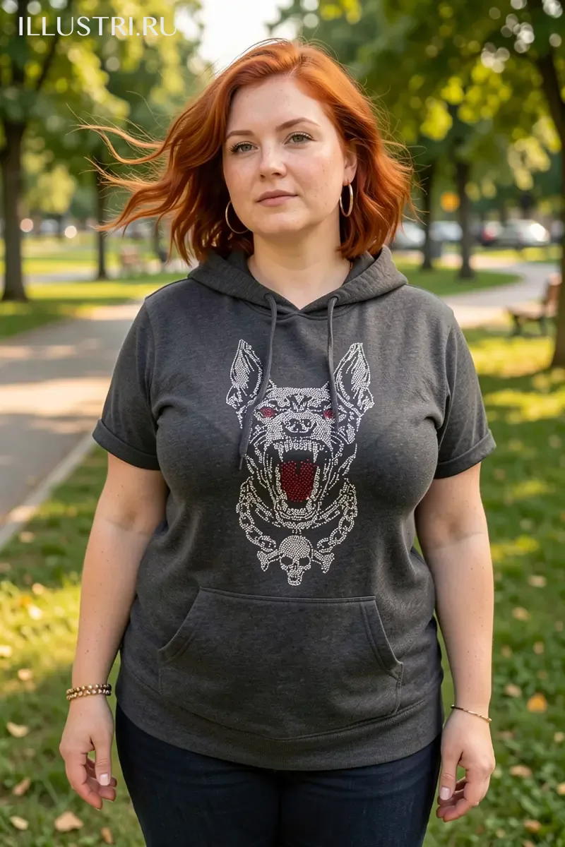 Визуализация Пёс, с налитыми кровью глазами