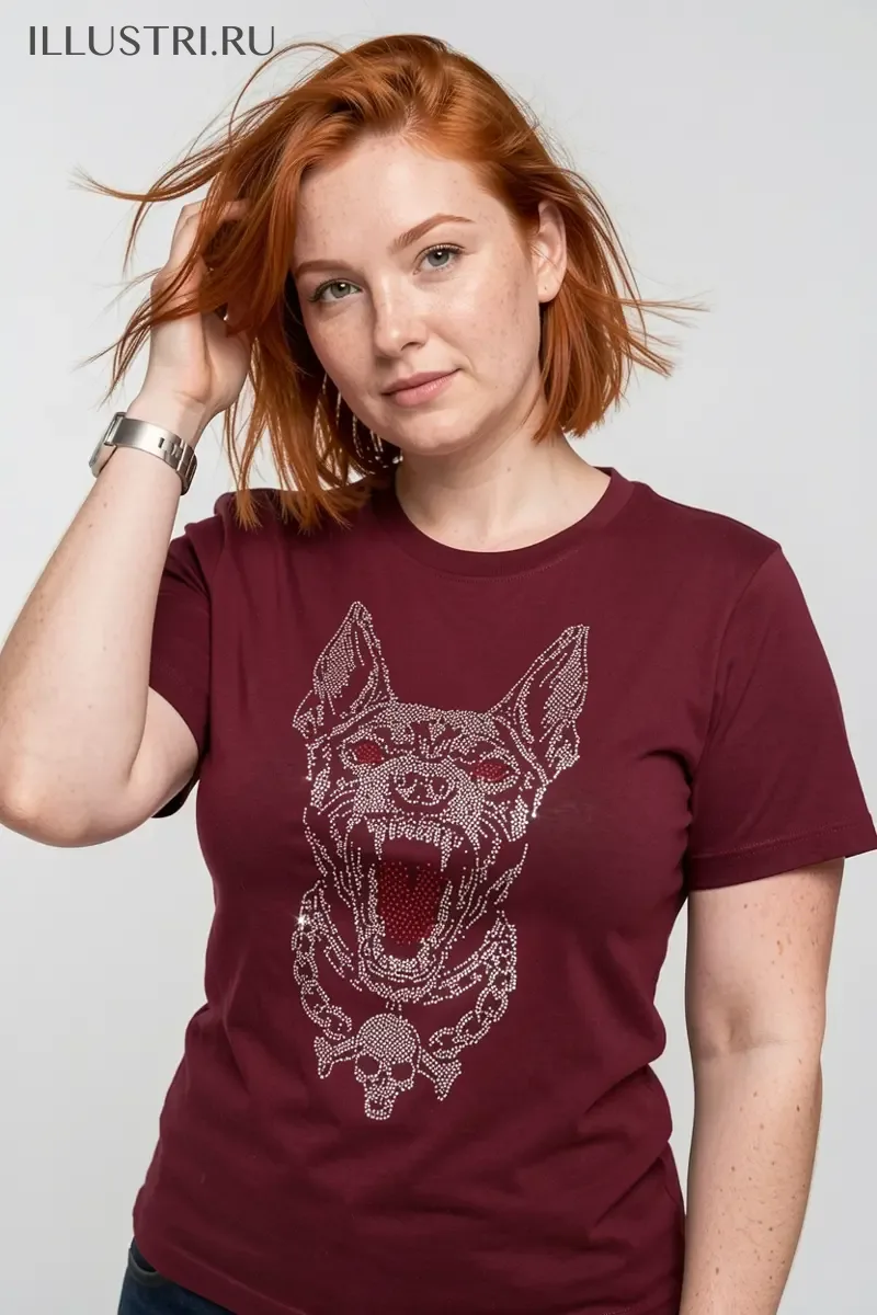 Визуализация Пёс, с налитыми кровью глазами