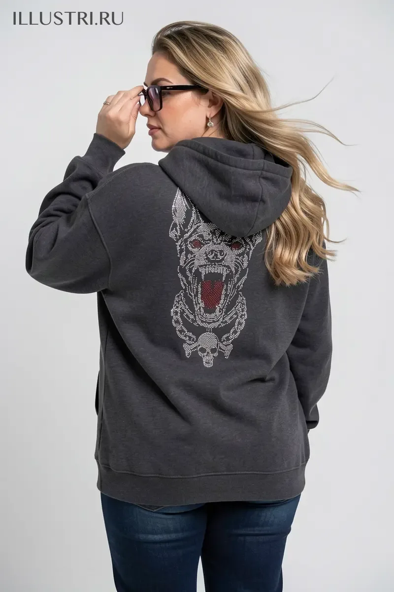 Визуализация Пёс, с налитыми кровью глазами