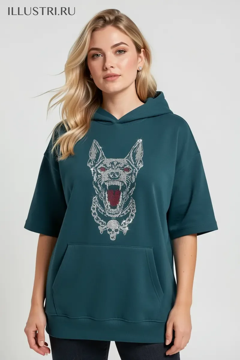 Визуализация Пёс, с налитыми кровью глазами