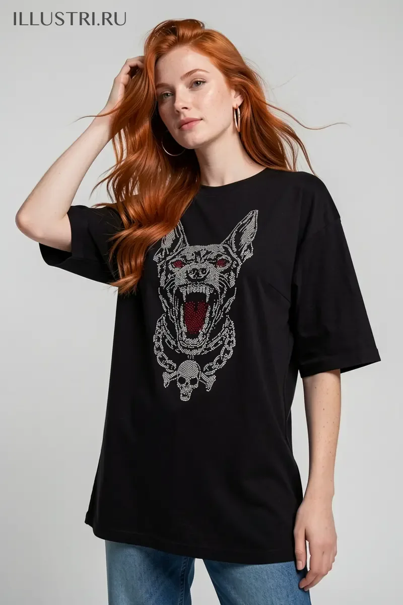 Визуализация Пёс, с налитыми кровью глазами