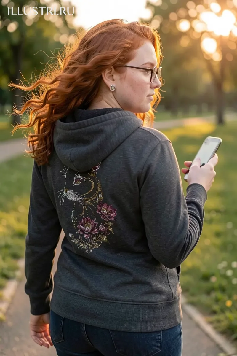 Визуализация Кролик в цветах