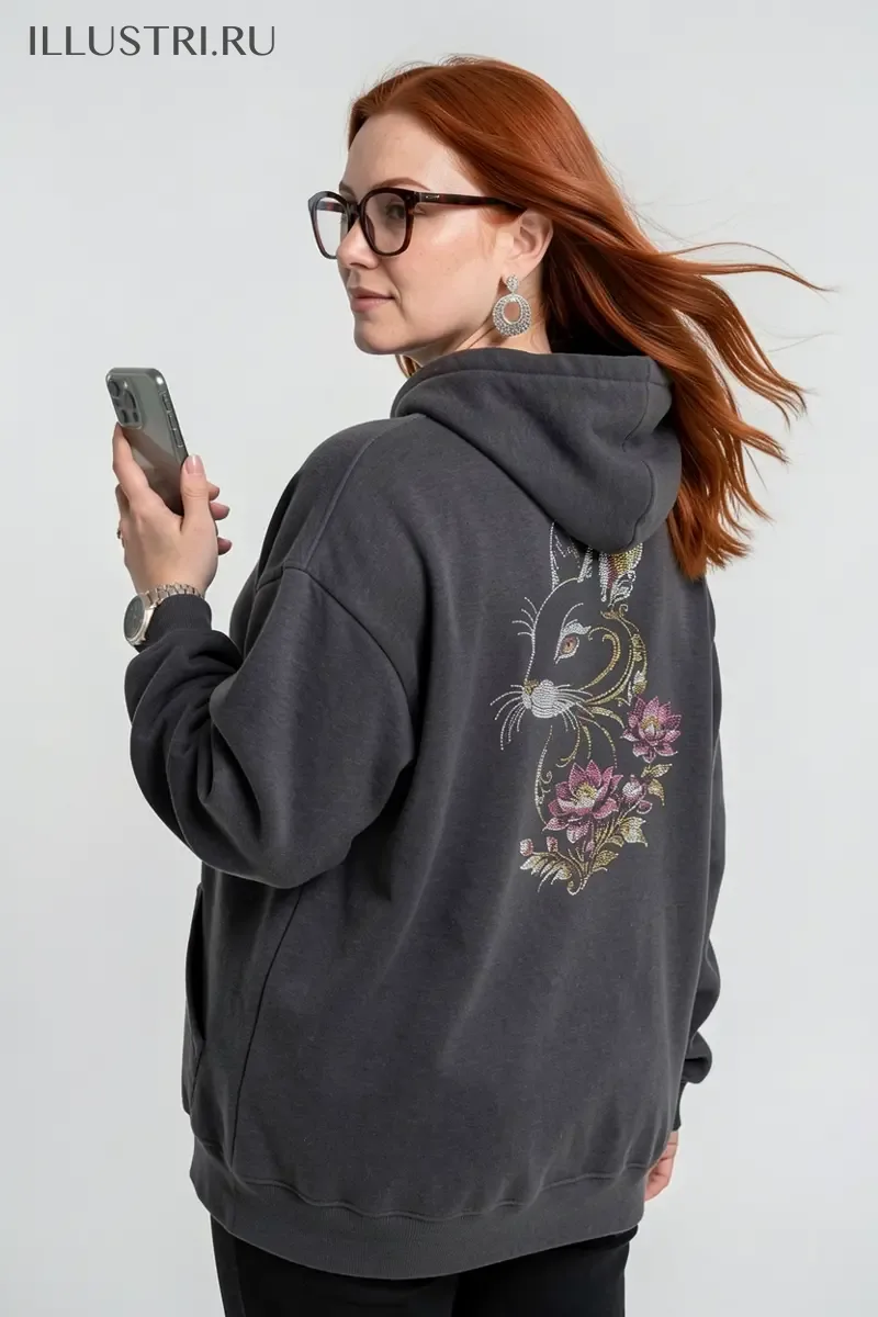 Визуализация Кролик в цветах