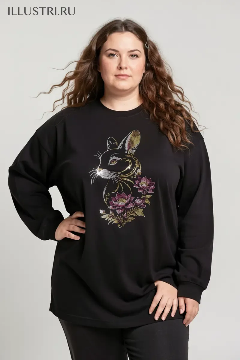 Визуализация Кролик в цветах