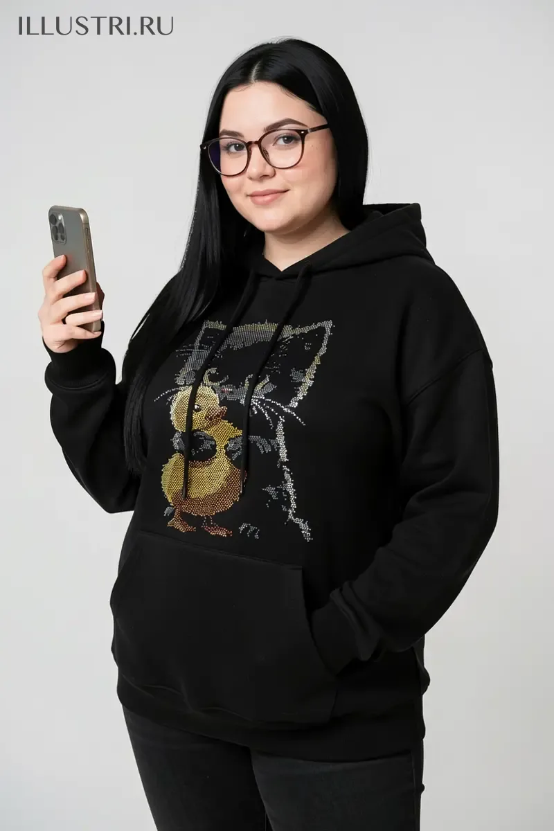 Визуализация Котенок и цыпленок