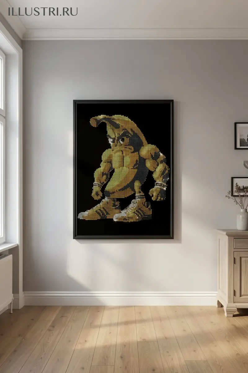 Визуализация Банан качок