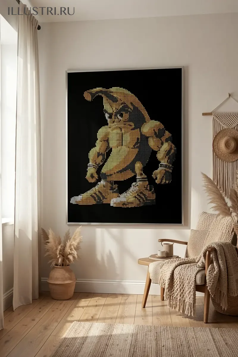 Визуализация Банан качок