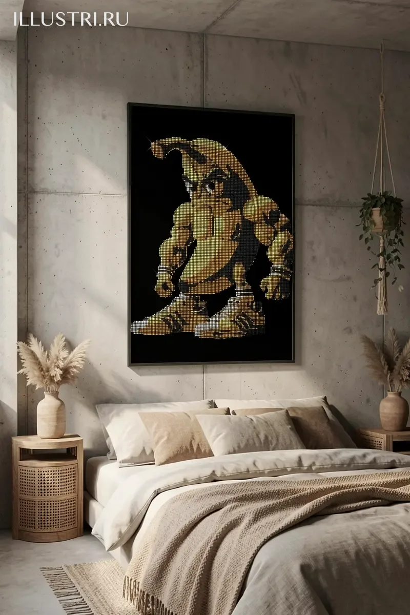 Визуализация Банан качок