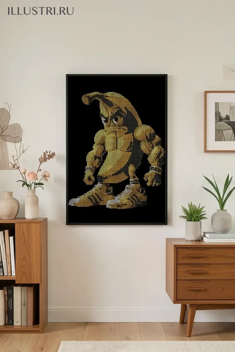 Визуализация Банан качок