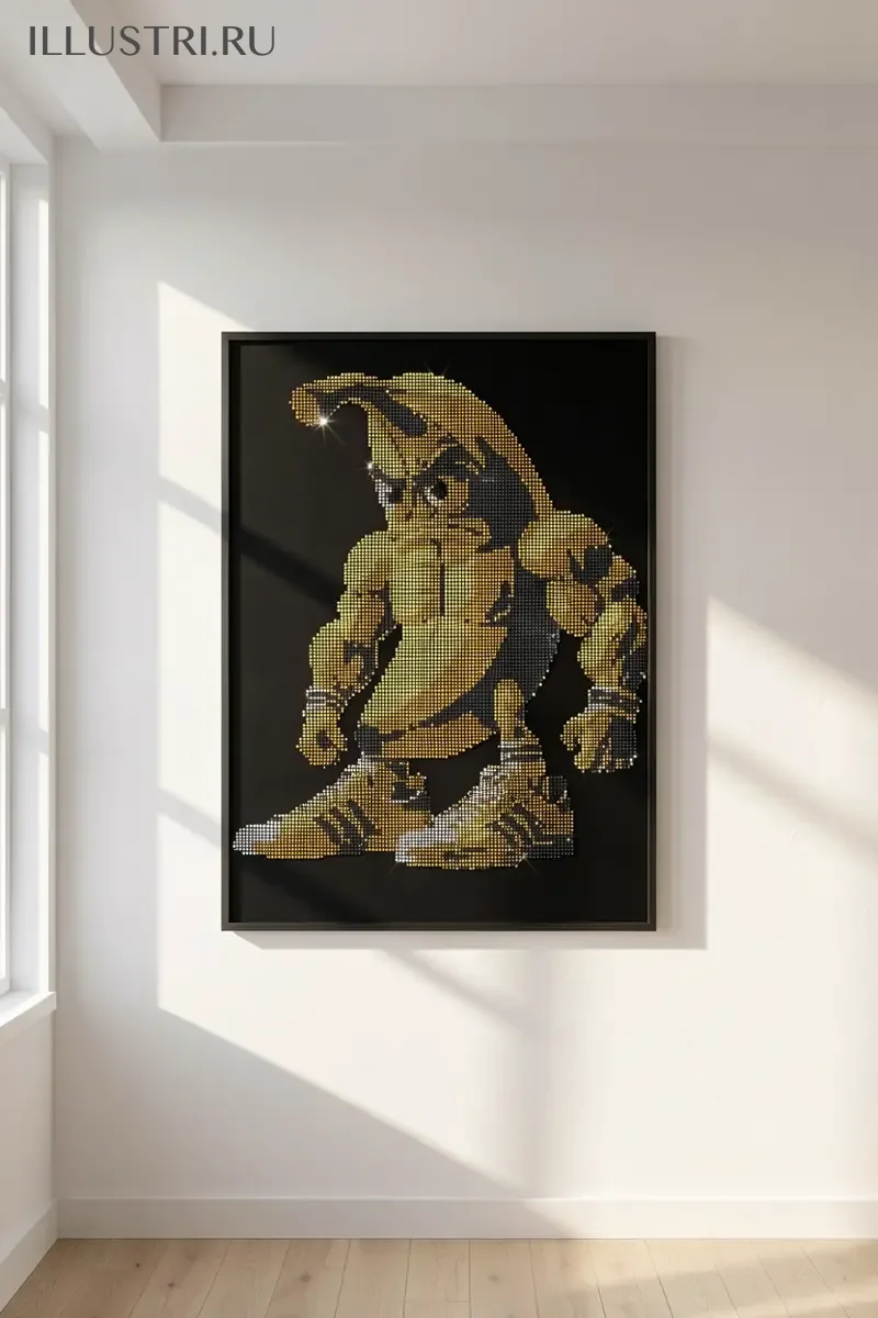 Визуализация Банан качок