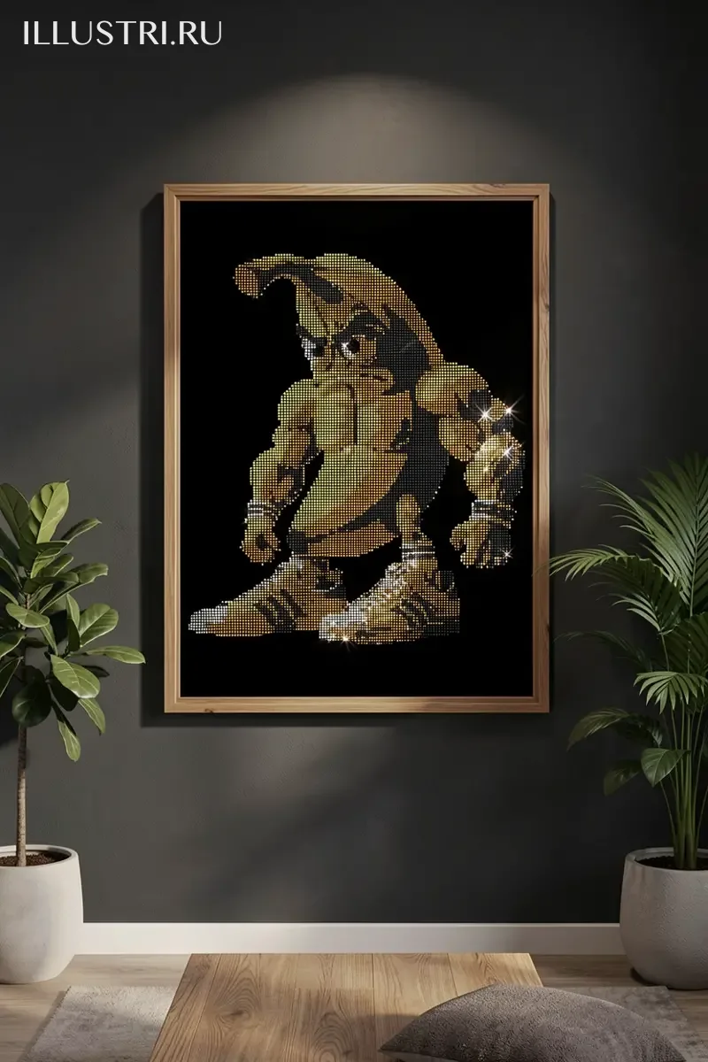 Визуализация Банан качок