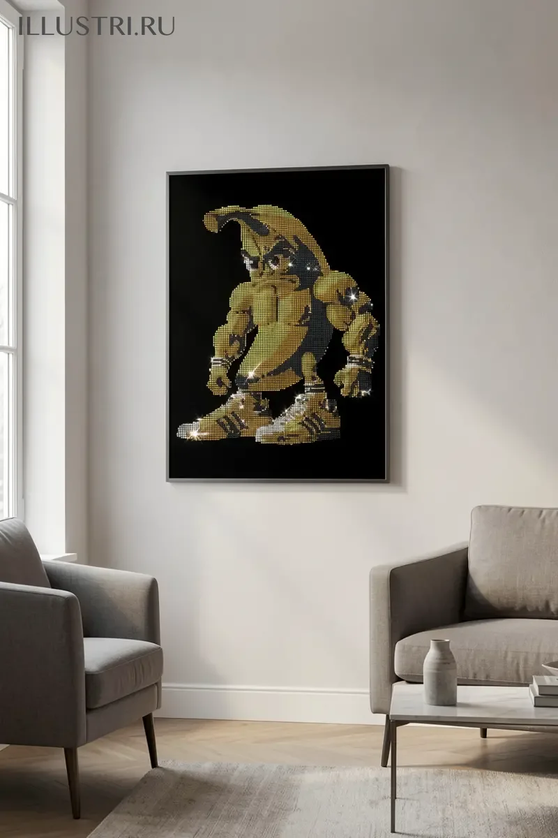 Визуализация Банан качок