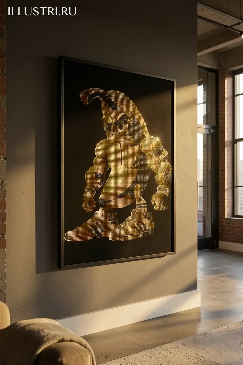 Визуализация Банан качок