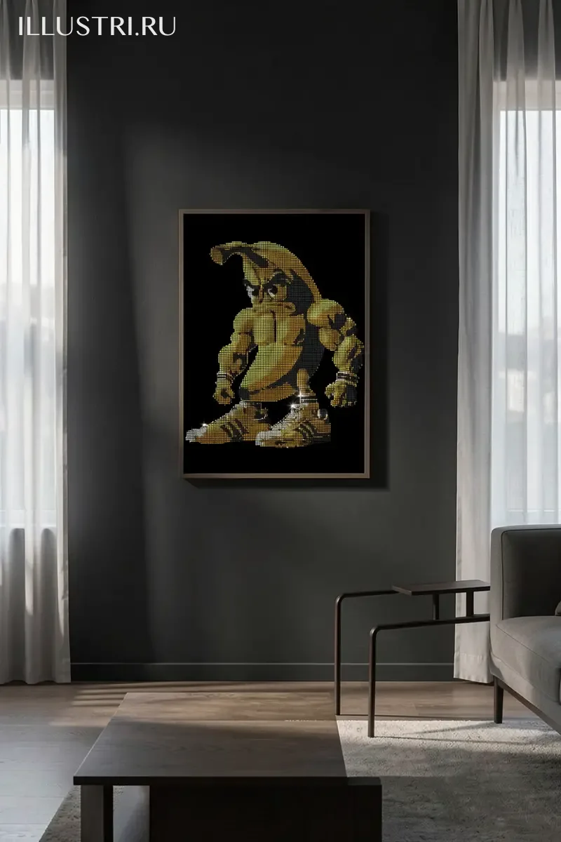 Визуализация Банан качок