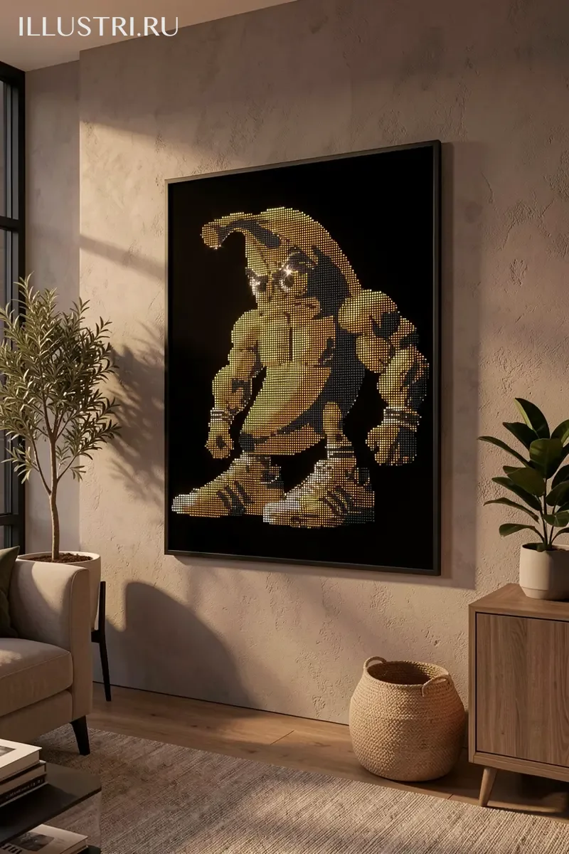 Визуализация Банан качок