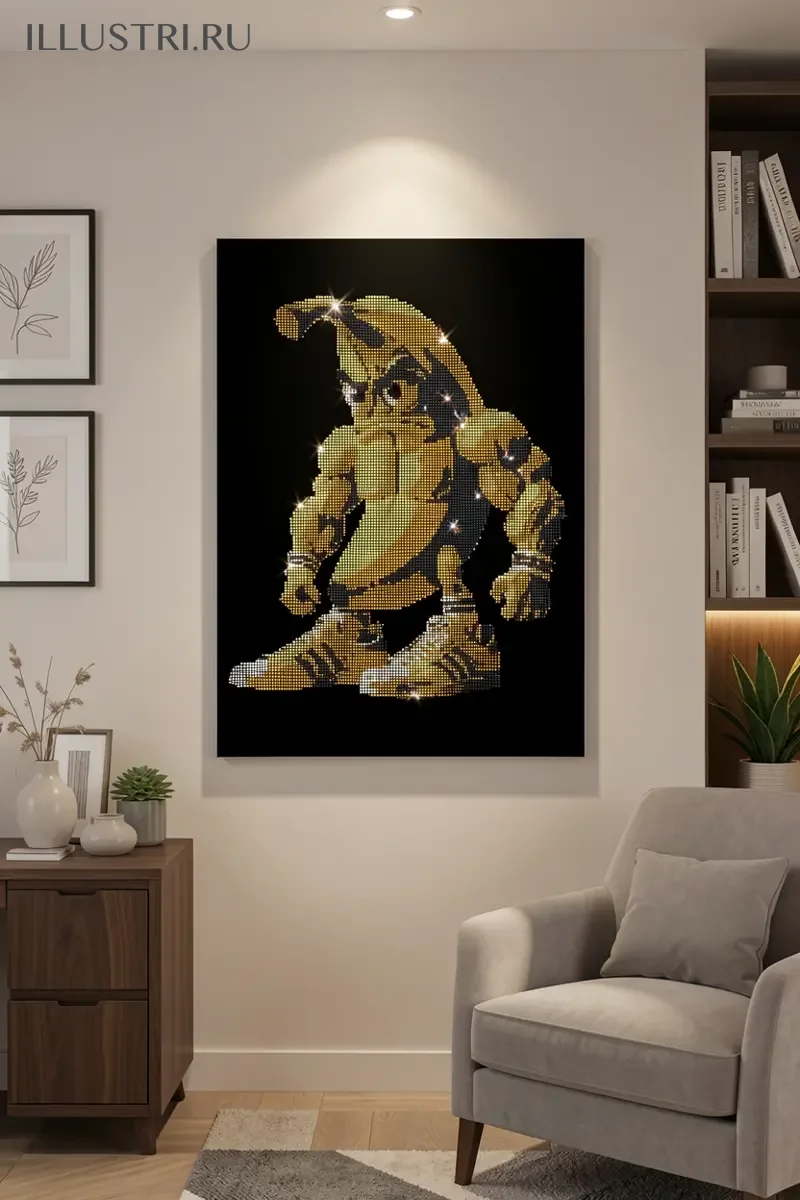 Визуализация Банан качок