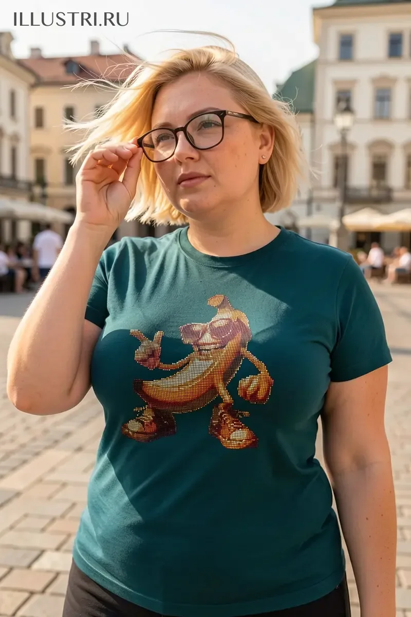 Визуализация Банан в очках