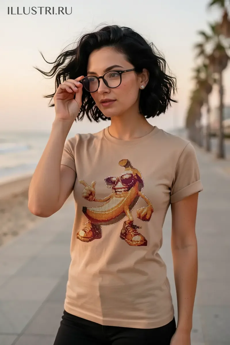 Визуализация Банан в очках