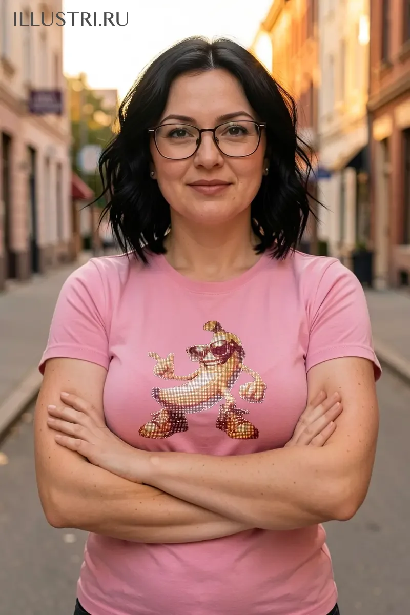 Визуализация Банан в очках