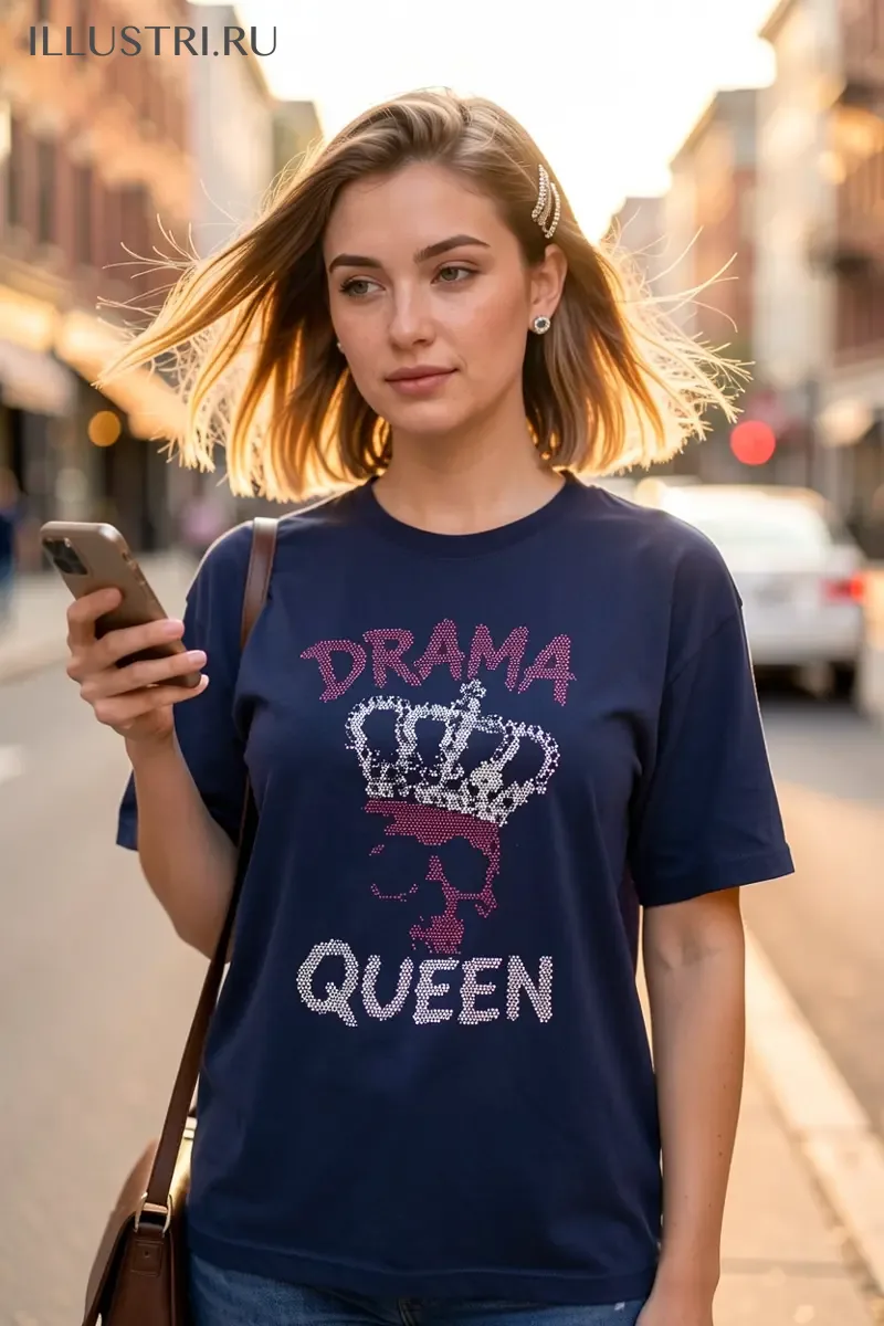 Визуализация Надпись "DRAMA QUEEN"