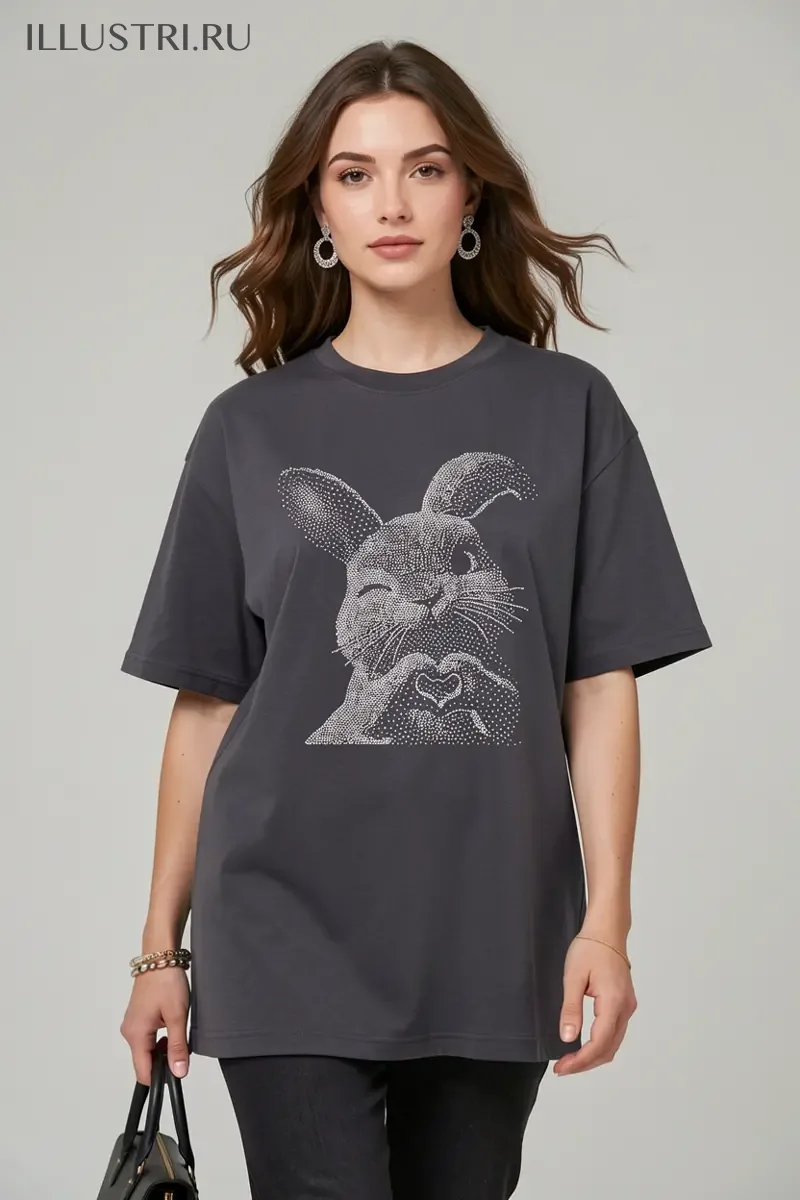 Визуализация Кролик с сердечком