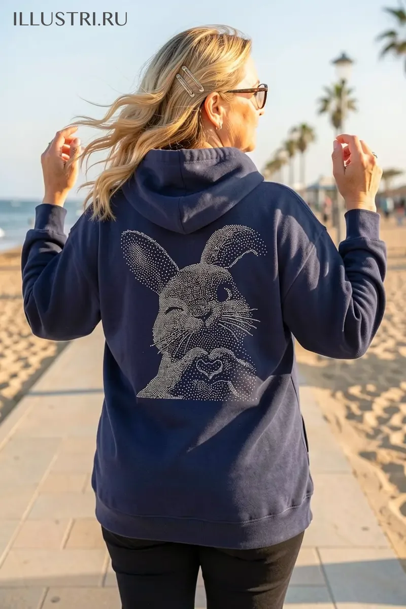 Визуализация Кролик с сердечком