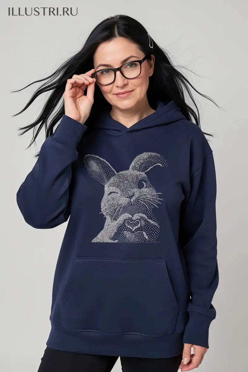 Визуализация Кролик с сердечком