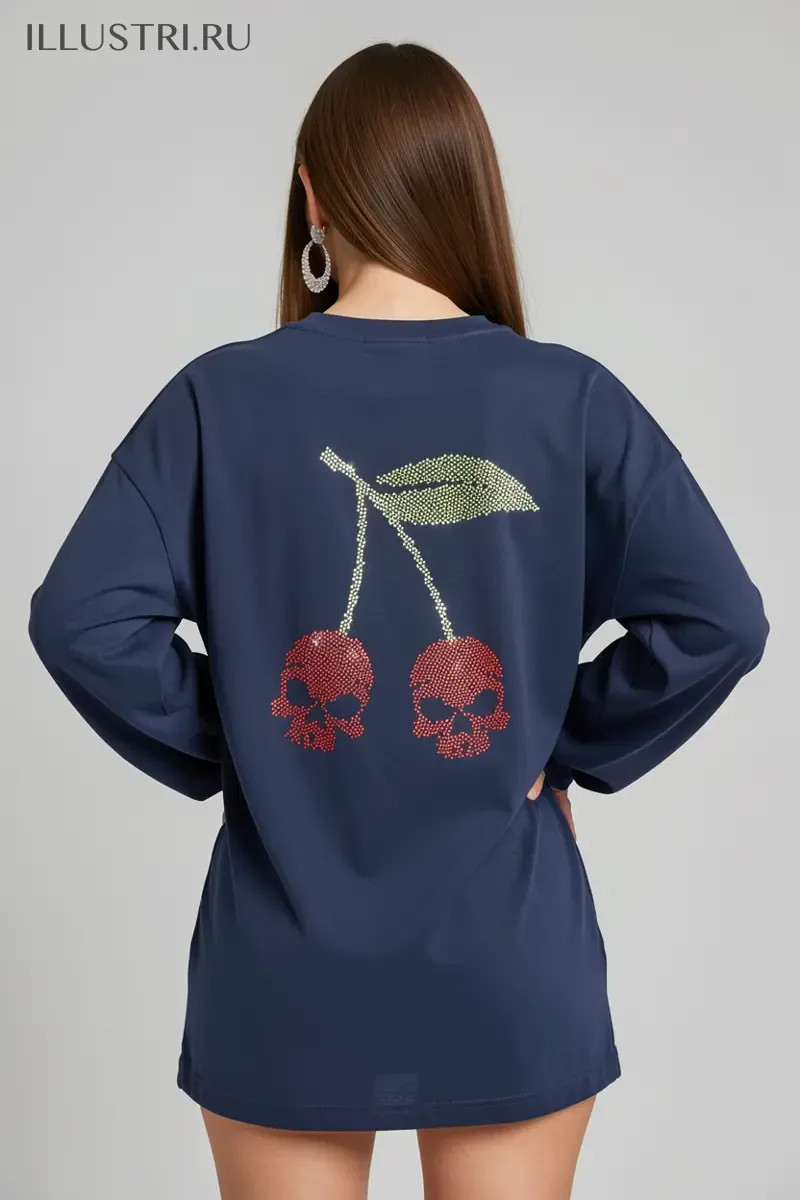 Визуализация Вишня с черепами