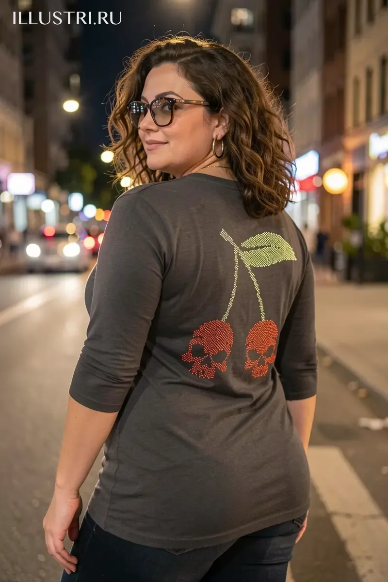 Визуализация Вишня с черепами