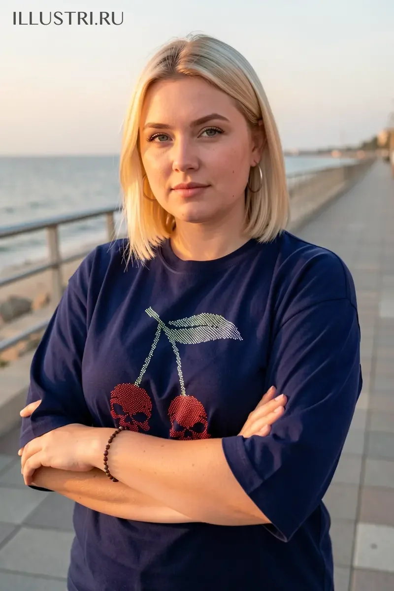 Визуализация Вишня с черепами