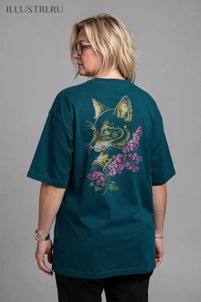 Визуализация Лисица в веточке сирени