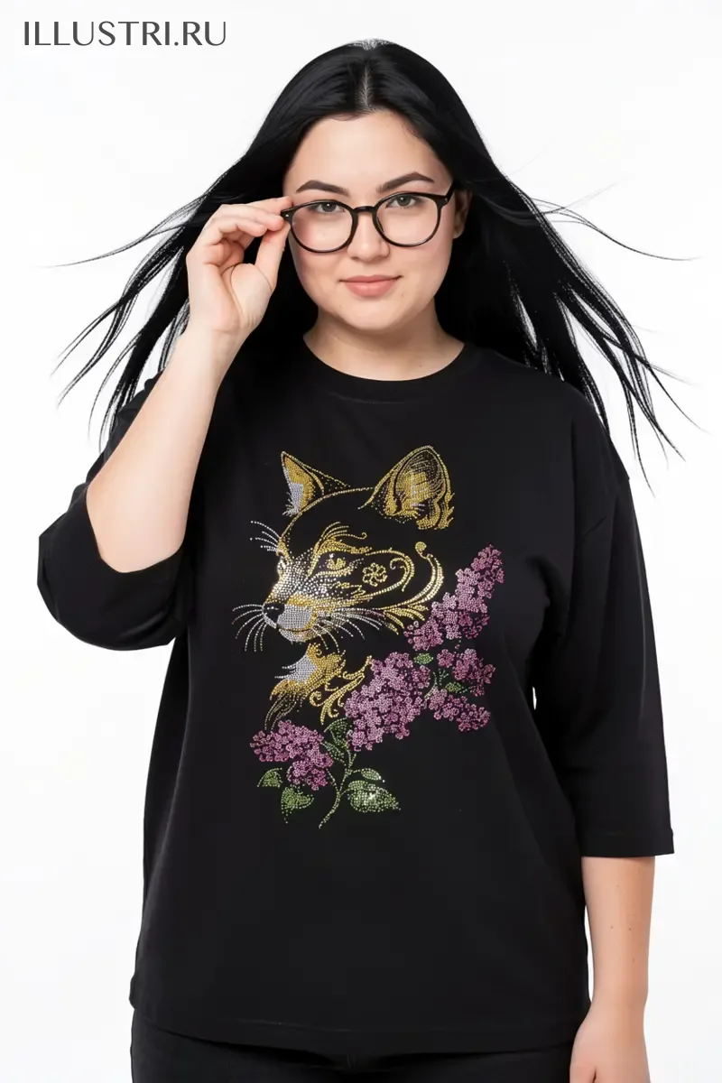 Визуализация Лисица в веточке сирени