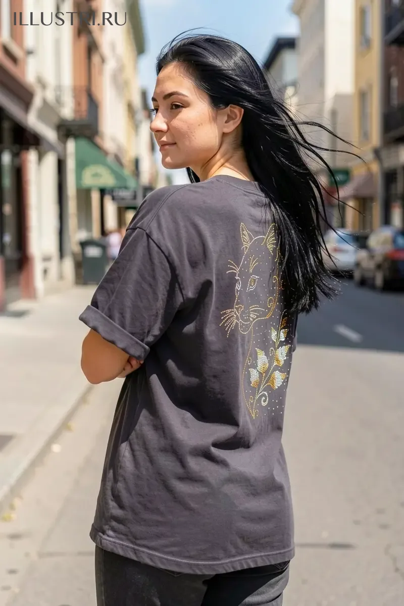 Визуализация Пантера с лепестками
